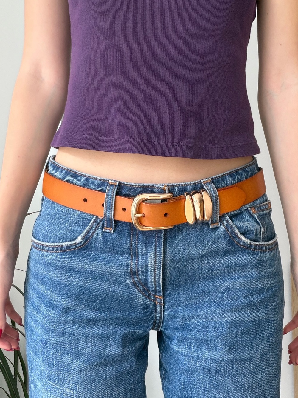 Anthropologie 100% Leather Belt